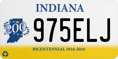 IN license plate 975ELJ