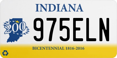 IN license plate 975ELN