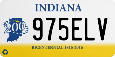 IN license plate 975ELV