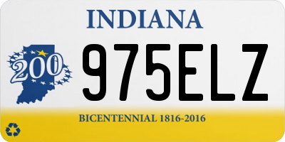 IN license plate 975ELZ