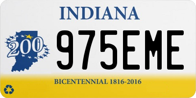 IN license plate 975EME