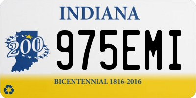 IN license plate 975EMI