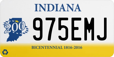 IN license plate 975EMJ