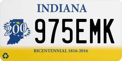 IN license plate 975EMK