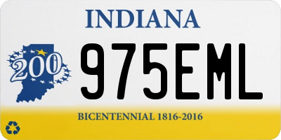 IN license plate 975EML
