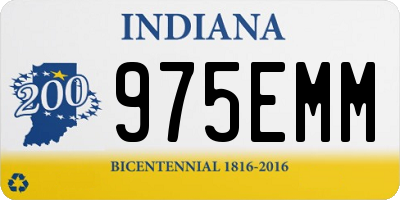 IN license plate 975EMM