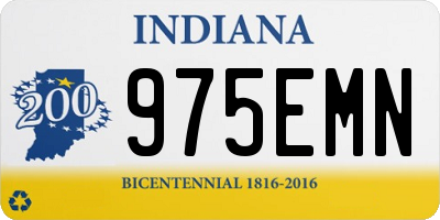 IN license plate 975EMN