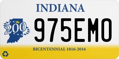 IN license plate 975EMO