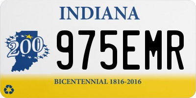 IN license plate 975EMR