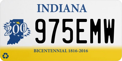 IN license plate 975EMW