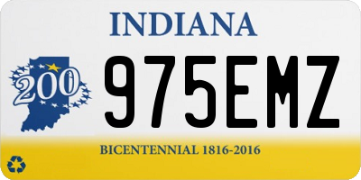 IN license plate 975EMZ