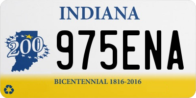 IN license plate 975ENA