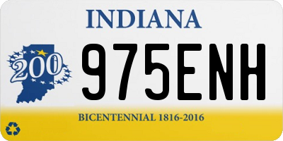 IN license plate 975ENH