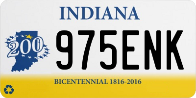 IN license plate 975ENK