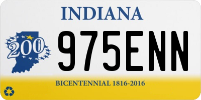 IN license plate 975ENN