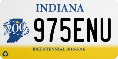 IN license plate 975ENU