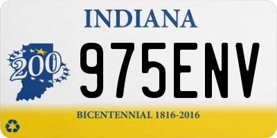 IN license plate 975ENV