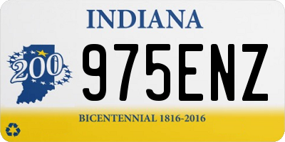 IN license plate 975ENZ