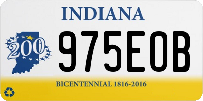 IN license plate 975EOB