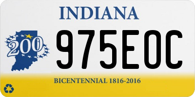 IN license plate 975EOC