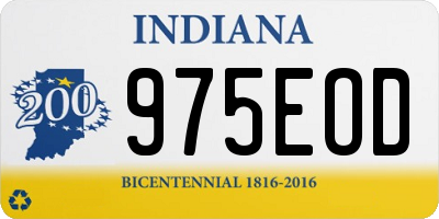 IN license plate 975EOD