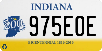 IN license plate 975EOE