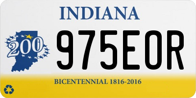 IN license plate 975EOR