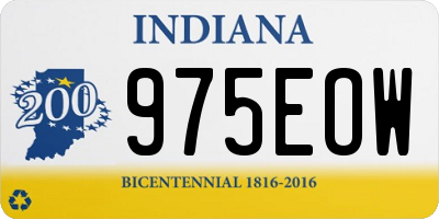IN license plate 975EOW