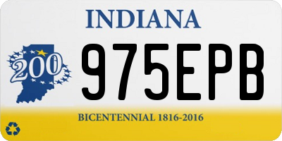 IN license plate 975EPB