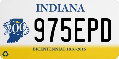 IN license plate 975EPD