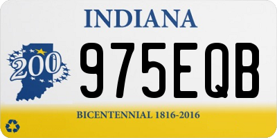 IN license plate 975EQB