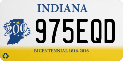 IN license plate 975EQD