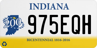 IN license plate 975EQH