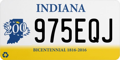 IN license plate 975EQJ