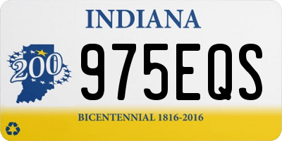 IN license plate 975EQS