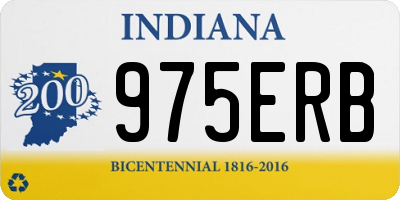 IN license plate 975ERB