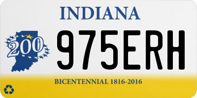 IN license plate 975ERH