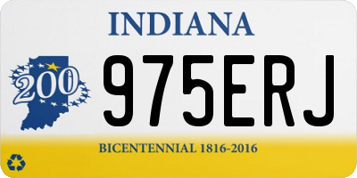 IN license plate 975ERJ