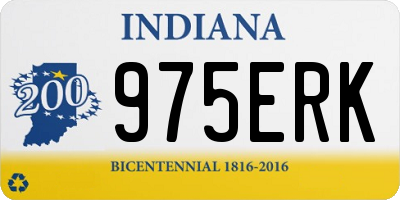 IN license plate 975ERK