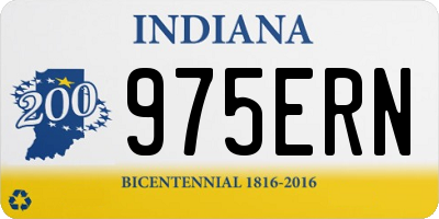 IN license plate 975ERN