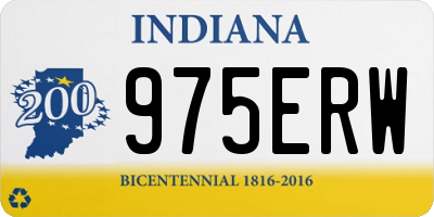 IN license plate 975ERW