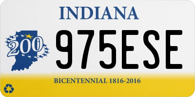 IN license plate 975ESE