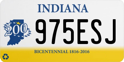 IN license plate 975ESJ