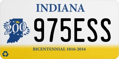 IN license plate 975ESS