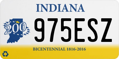IN license plate 975ESZ