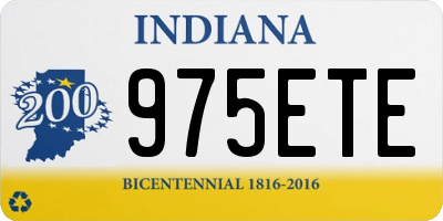IN license plate 975ETE
