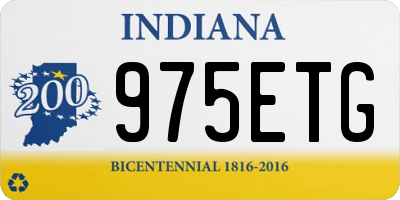 IN license plate 975ETG