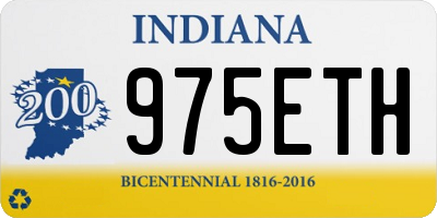 IN license plate 975ETH