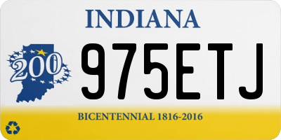 IN license plate 975ETJ