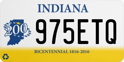 IN license plate 975ETQ